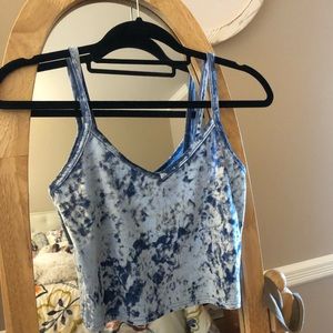 Kimchi Blue velvet crop top